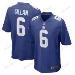 Jamie Gillan New York Giants Game Player Jersey - Royal