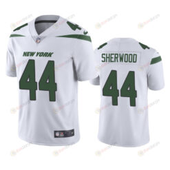 Jamien Sherwood 44 New York Jets White Vapor Limited Jersey