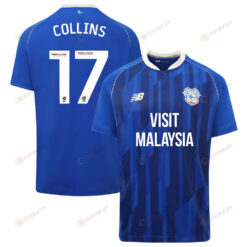 Jamilu Collins 17 Cardiff City FC 2023-24 Home Men Jersey - Blue