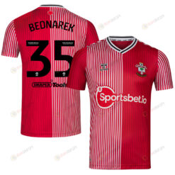 Jan Bednarek 35 Southampton FC 2023/24 Home Men Jersey - Red
