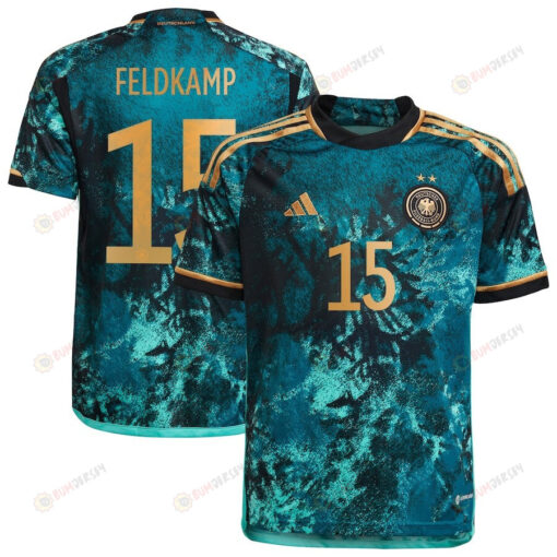 Jana Feldkamp 15 Germany 2023 National Team Away Youth Jersey