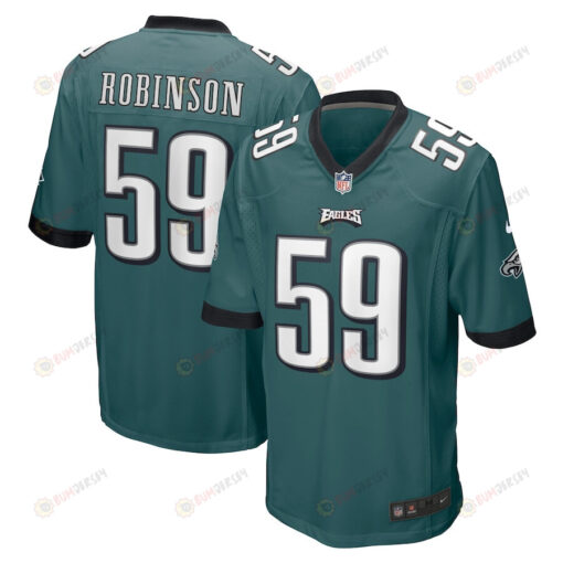 Janarius Robinson 59 Philadelphia Eagles Home Game Player Jersey - Midnight Green