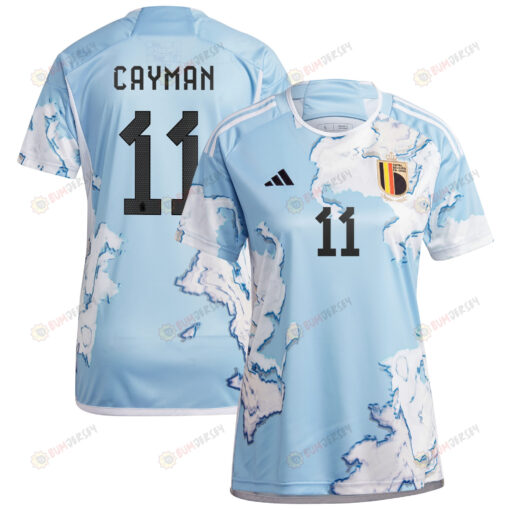 Janice Cayman 11 Belgium 2023 National Team Away Jersey