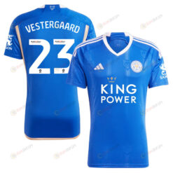 Jannik Vestergaard 23 Leicester City FC 2023/24 Home Men Jersey - Blue
