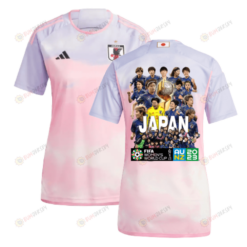 Japan Women's National Team Road To Champions 2023-24 World Cup Away Women Jersey - Pink
