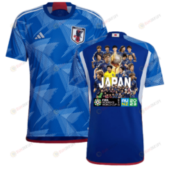 Japan Women's National Team Road To Champions 2023-24 World Cup Home Men Jersey - Blue
