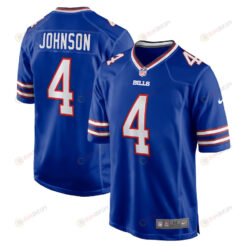 Jaquan Johnson 4 Buffalo Bills Game Jersey - Royal