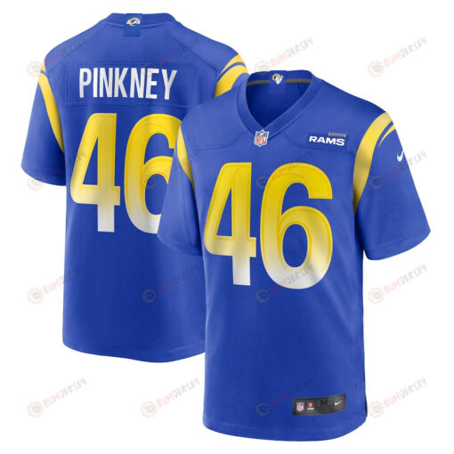 Jared Pinkney Los Angeles Rams Game Player Jersey - Royal