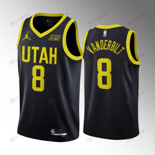 Jarred Vanderbilt 8 Utah Jazz Black Statement Edition 2022-23 Jersey Swingman