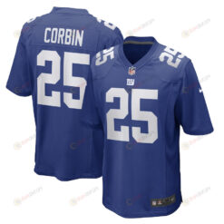 Jashaun Corbin New York Giants Game Player Jersey - Royal