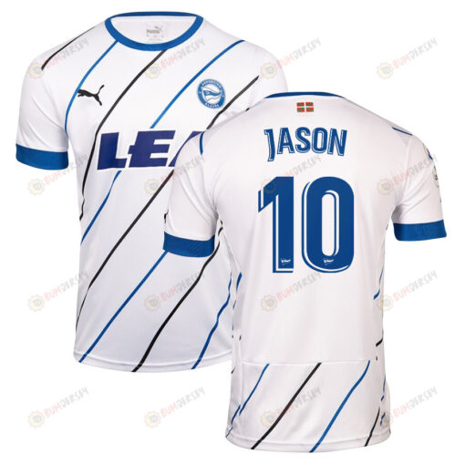 Jason 10 Deportivo Alav?s 2022-23 Away Jersey - White