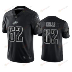 Jason Kelce 62 Philadelphia Eagles Black Reflective Limited Jersey - Men