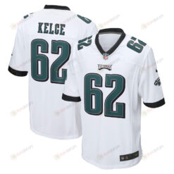 Jason Kelce 62 Philadelphia Eagles Game Men Jersey - White