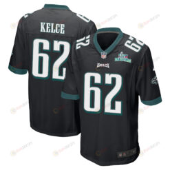 Jason Kelce 62 Philadelphia Eagles Super Bowl LVII Champions Men's Jersey - Black