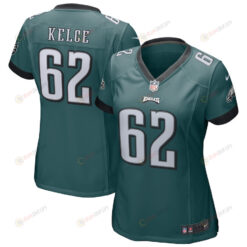 Jason Kelce 62 Philadelphia Eagles Women's Game Jersey - Midnight Green