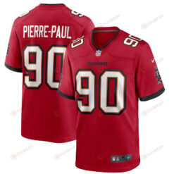 Jason Pierre-Paul 90 Tampa Bay Buccaneers Game Player Jersey - Red