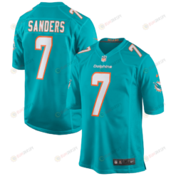 Jason Sanders 7 Miami Dolphins Game Men Jersey - Aqua