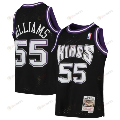 Jason Williams Sacramento Kings Mitchell &amp; Ness Youth 2000-01 Hardwood Classics Swingman Throwback Jersey - Black