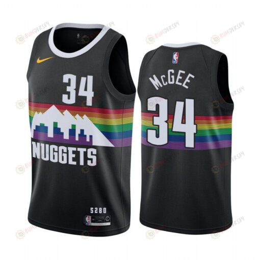 Javale Mcgee Denver Nuggets Black City Edition Swingman Jersey