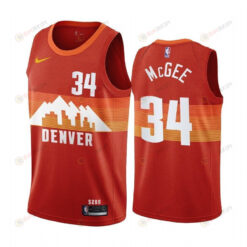 Javale Mcgee Denver Nuggets Orange City Edition Trade Jersey