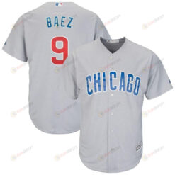 Javier Baez Chicago Cubs Away Cool Base Player Jersey - Gray