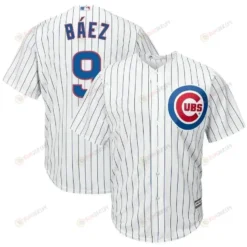 Javier Baez Chicago Cubs Cool Base Player Jersey - White