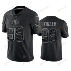 Javon Kinlaw 99 San Francisco 49ers Black Reflective Limited Jersey - Men