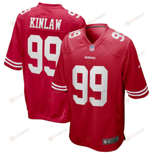 Javon Kinlaw 99 San Francisco 49ers Game Jersey - Scarlet