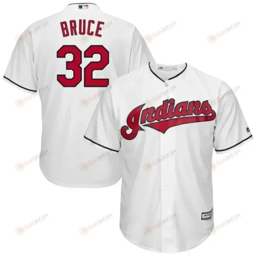Jay Bruce Cleveland Indians Cool Base Player Jersey - White