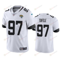 Jay Tufele Jacksonville Jaguars 97 White Vapor Limited Jersey