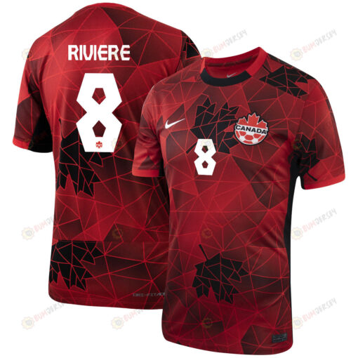 Jayde Riviere 8 Canada Women's National Team 2023-24 World Cup Home Men Jersey