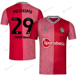 Jayden Meghoma 29 Southampton FC 2023/24 Home Men Jersey - Red