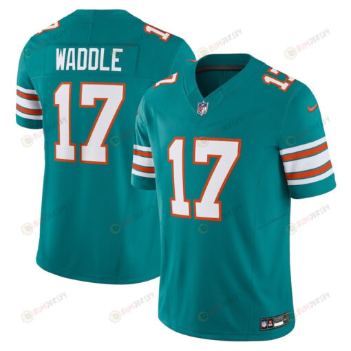 Jaylen Waddle 17 Miami Dolphins Vapor F.U.S.E. Limited Alternate 1 Jersey - Aqua