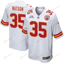 Jaylen Watson 35 Kansas City Chiefs Super Bowl LVII Champions Men's Jersey - White