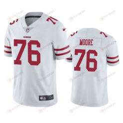 Jaylon Moore 76 San Francisco 49ers White Vapor Limited Jersey