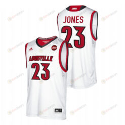 Jazmine Jones 23 Louisville Cardinals Men Jersey - White