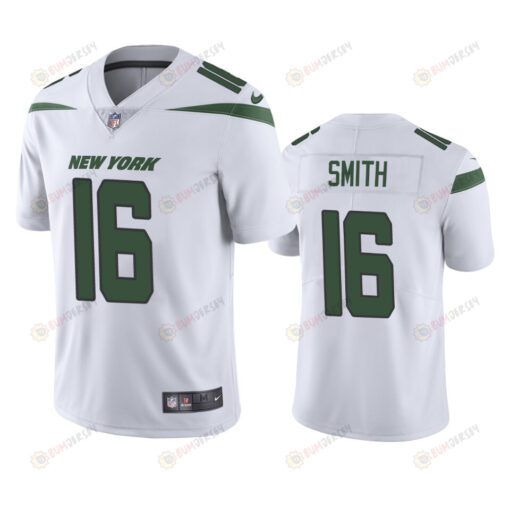 Jeff Smith 16 New York Jets White Vapor Limited Jersey