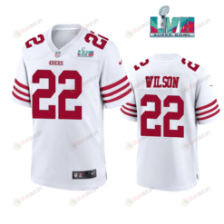 Jeff Wilson 22 San Francisco 49Ers Super Bowl LVII White Men's Jersey