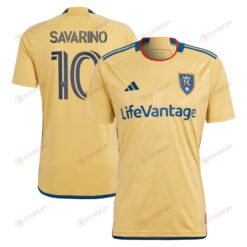 Jefferson Savarino 10 Real Salt Lake 2023 The Beehive State Kit Men Jersey - Gold