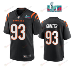 Jeffrey Gunter 93 Cincinnati Bengals Super Bowl LVII Men's Jersey- Black