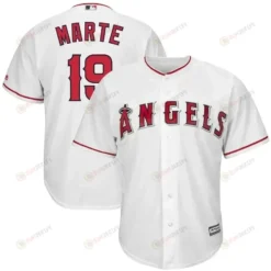 Jefry Mart? Los Angeles Angels Home Cool Base Player Jersey - White
