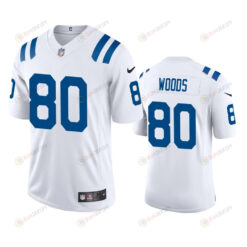 Jelani Woods 80 Indianapolis Colts White Vapor Limited Jersey