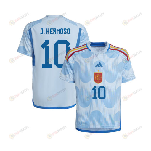 Jennifer Hermoso 10 Spain 1 Star Women's National Team 2023-24 World Cup Away Jersey