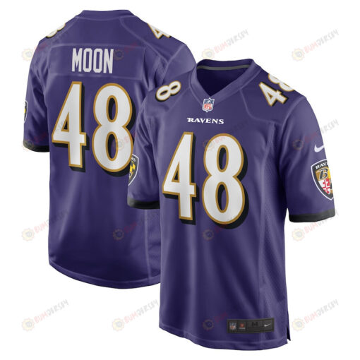 Jeremiah Moon Baltimore Ravens Game Player Jersey - Purple