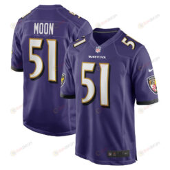 Jeremiah Moon Baltimore Ravens Player Game Jersey - Purple