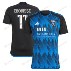 Jeremy Ebobisse 11 San Jose Earthquakes 2023 Active Fault Men Jersey - Blue