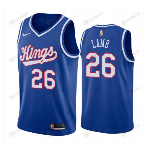 Jeremy Lamb 2022 Sacramento Kings Blue 26 Classic Edition Jersey - Men Jersey