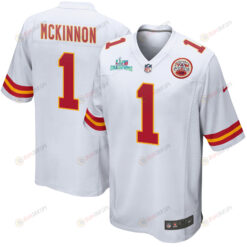 Jerick McKinnon 1 Kansas City Chiefs Super Bowl LVII Champions Men's Jersey - White