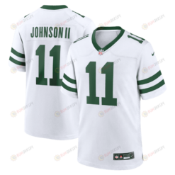 Jermaine Johnson II 11 New York Jets Game Men Jersey - Spotlight White