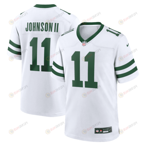 Jermaine Johnson II 11 New York Jets Game Men Jersey - Spotlight White